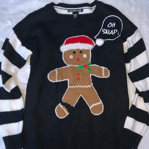 ugly gingerbread man christmas sweater